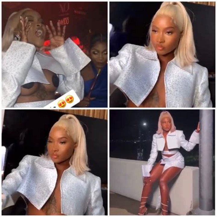 Ilebaye’s Revealing Outfit to Davido’s Martell Party Causes Stir, Kiddwaya, Others Spotted in Video