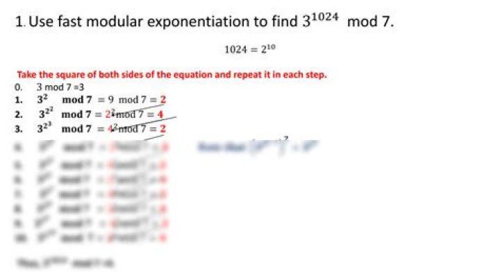 Modular Exponentiation 3^8mod23